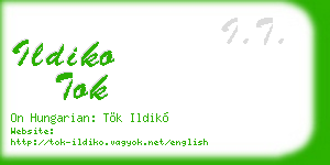 ildiko tok business card