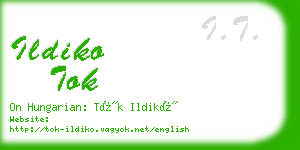 ildiko tok business card